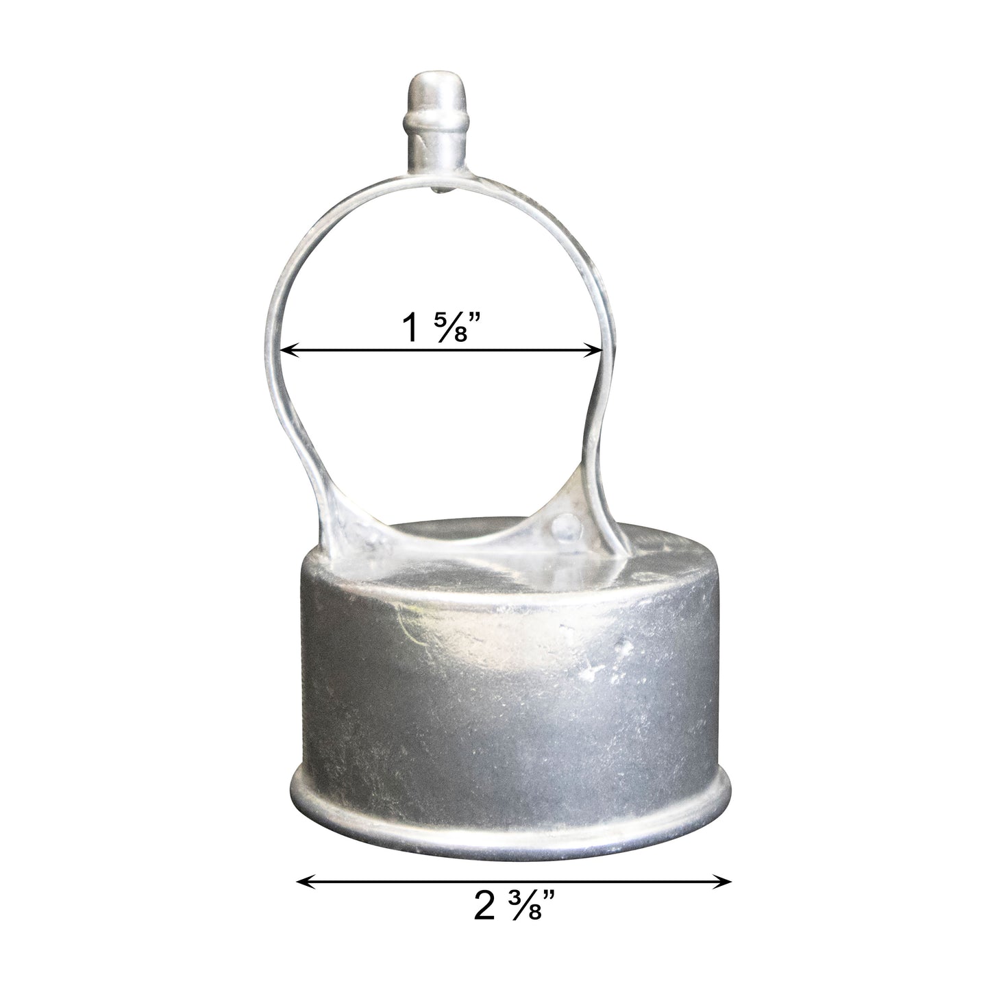 Aluminum LOOP CAP ACORN, 2 3/8" X 1 5/8"