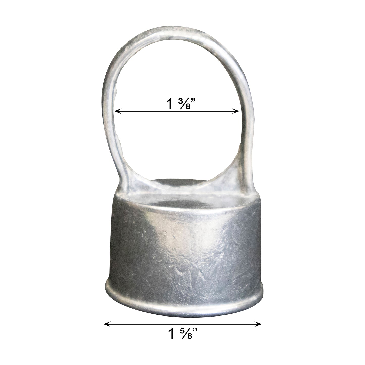 Aluminum LOOP CAP (NO ACORN), 1 5/8" x 1 3/8"