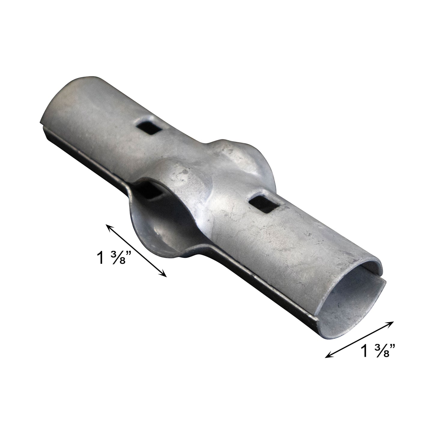 BOULEVARD/LINE RAIL CLAMP Galvanized 1 3/8" x 1 3/8"