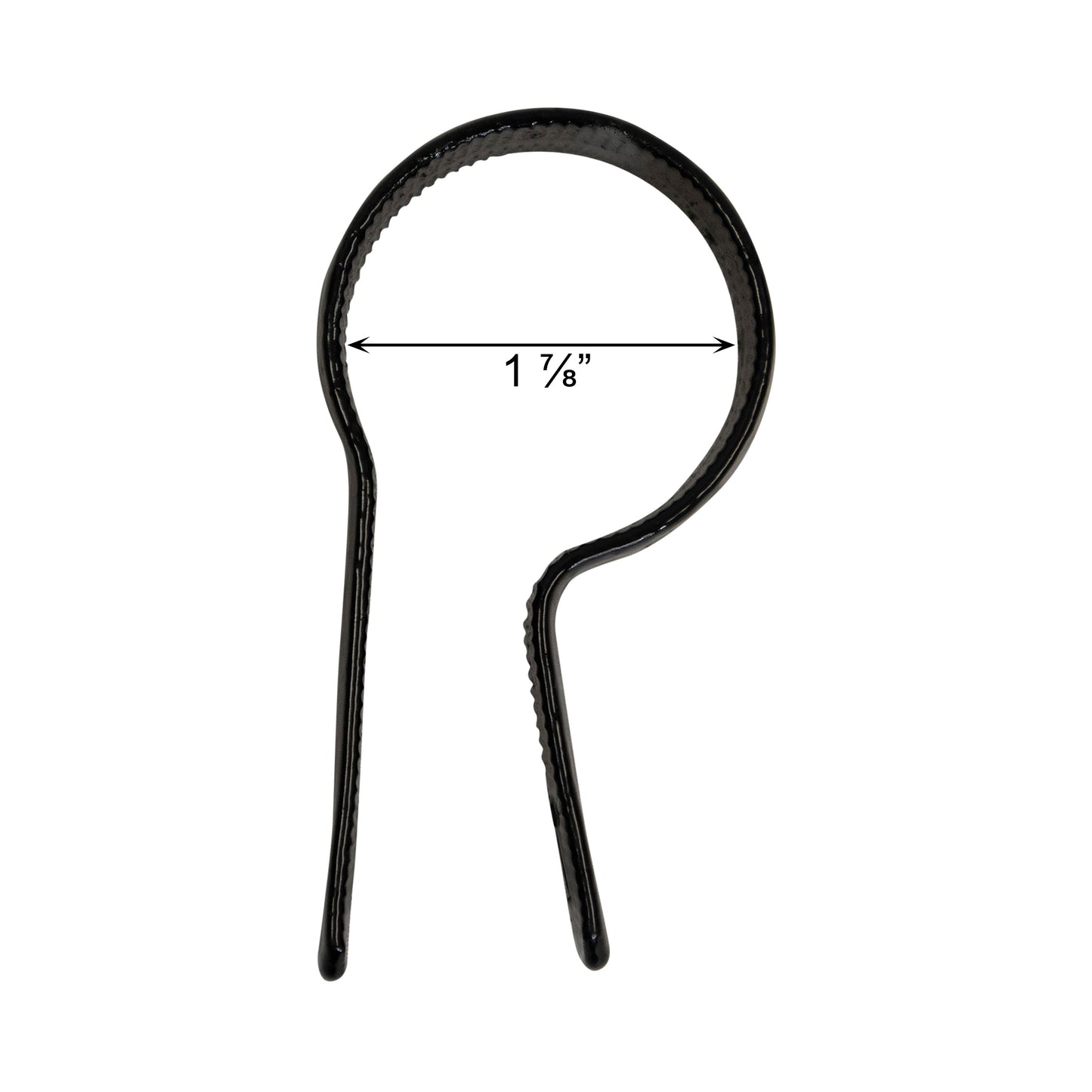 Tension Band (Beveled) Powder Coated Black, 1 7/8"