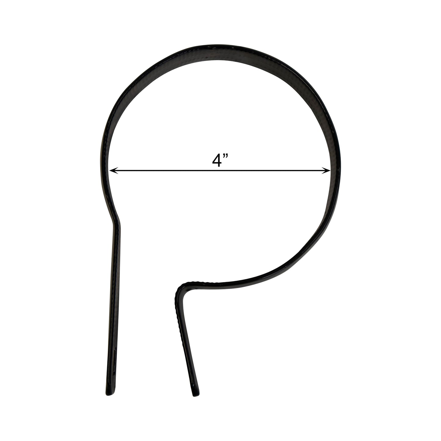 Tension Band (Beveled) Powder Coated Black, 4"