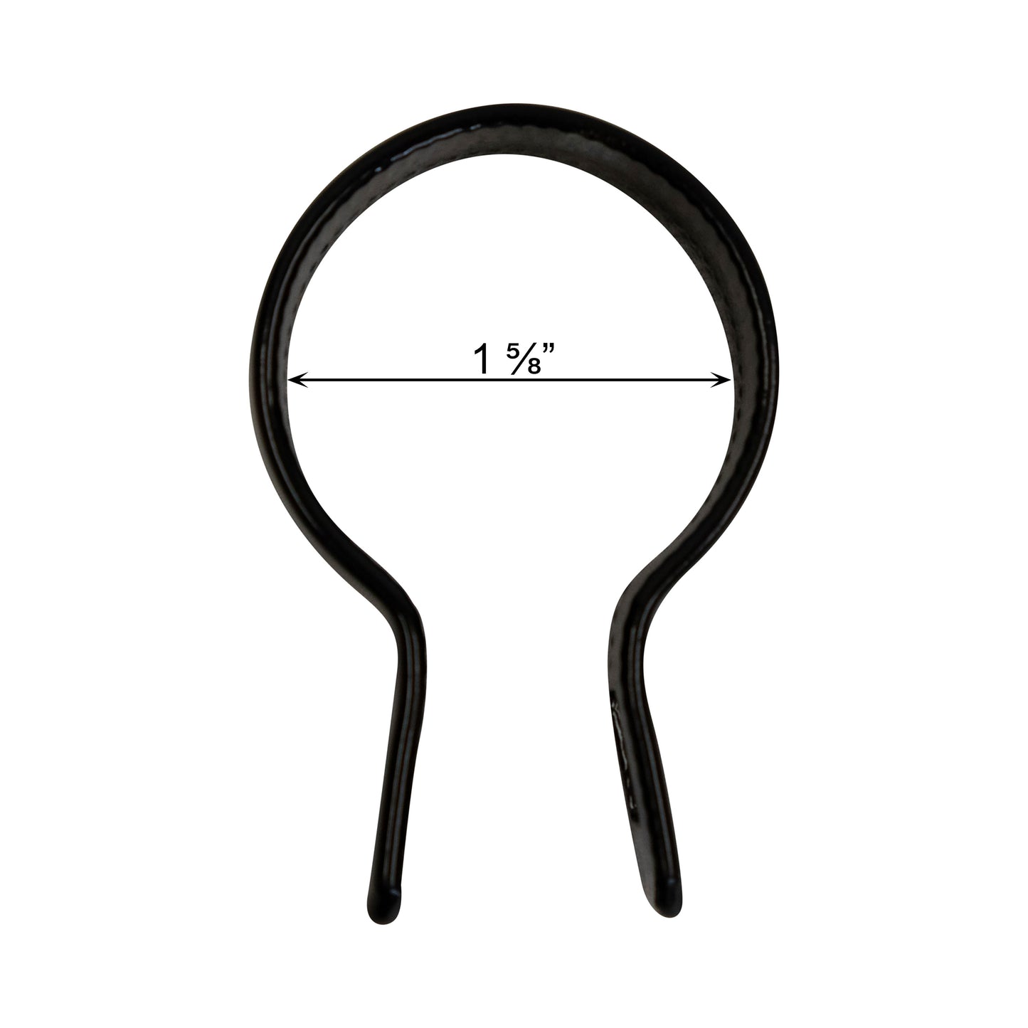Brace Band (Beveled) Powder Coated Black, 1 5/8"