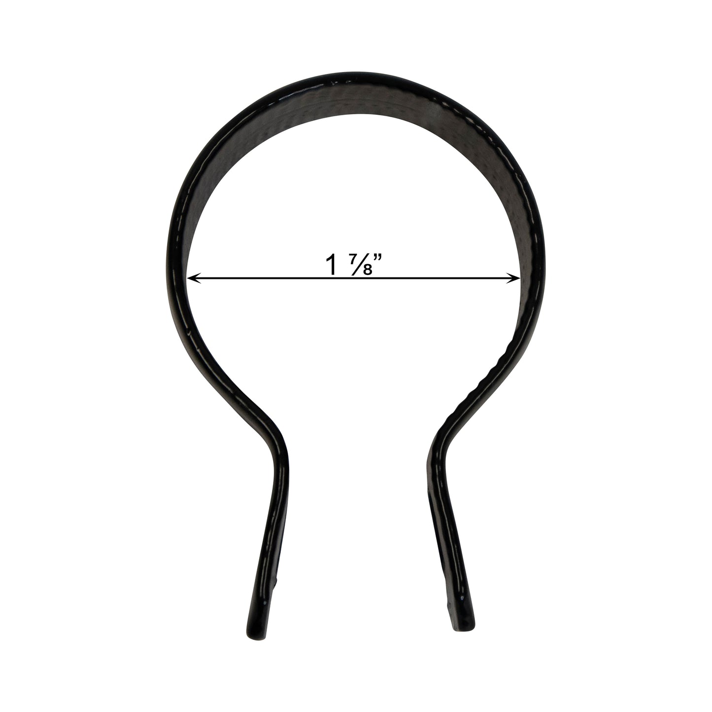Brace Band (Beveled) Powder Coated Black, 1 7/8"