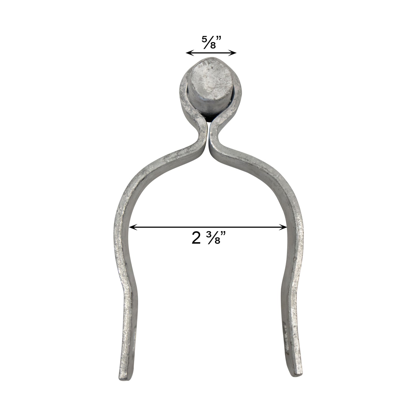 Male Hinge Galvanized 2 3/8" x 5/8"