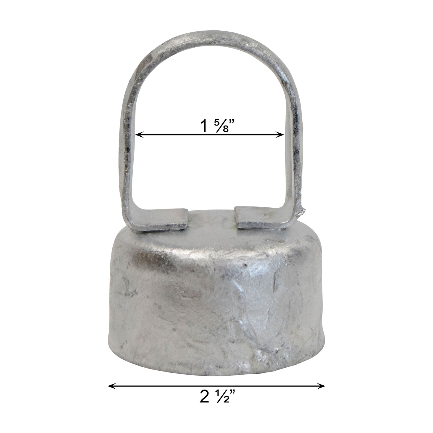 Loop Cap Steel Galvanized, 2 1/2" x 1 5/8"