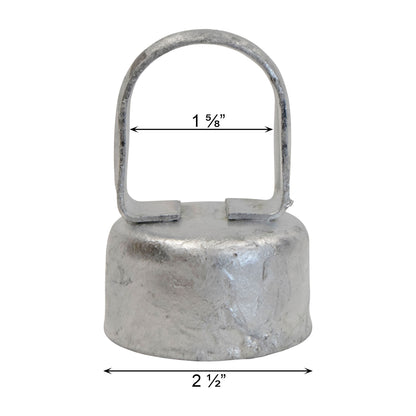Loop Cap Steel Galvanized, 2 1/2" x 1 5/8"