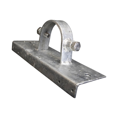Wood to Steel Adapter (2 Set Screws) Galvanized 2 3/8" x 8"