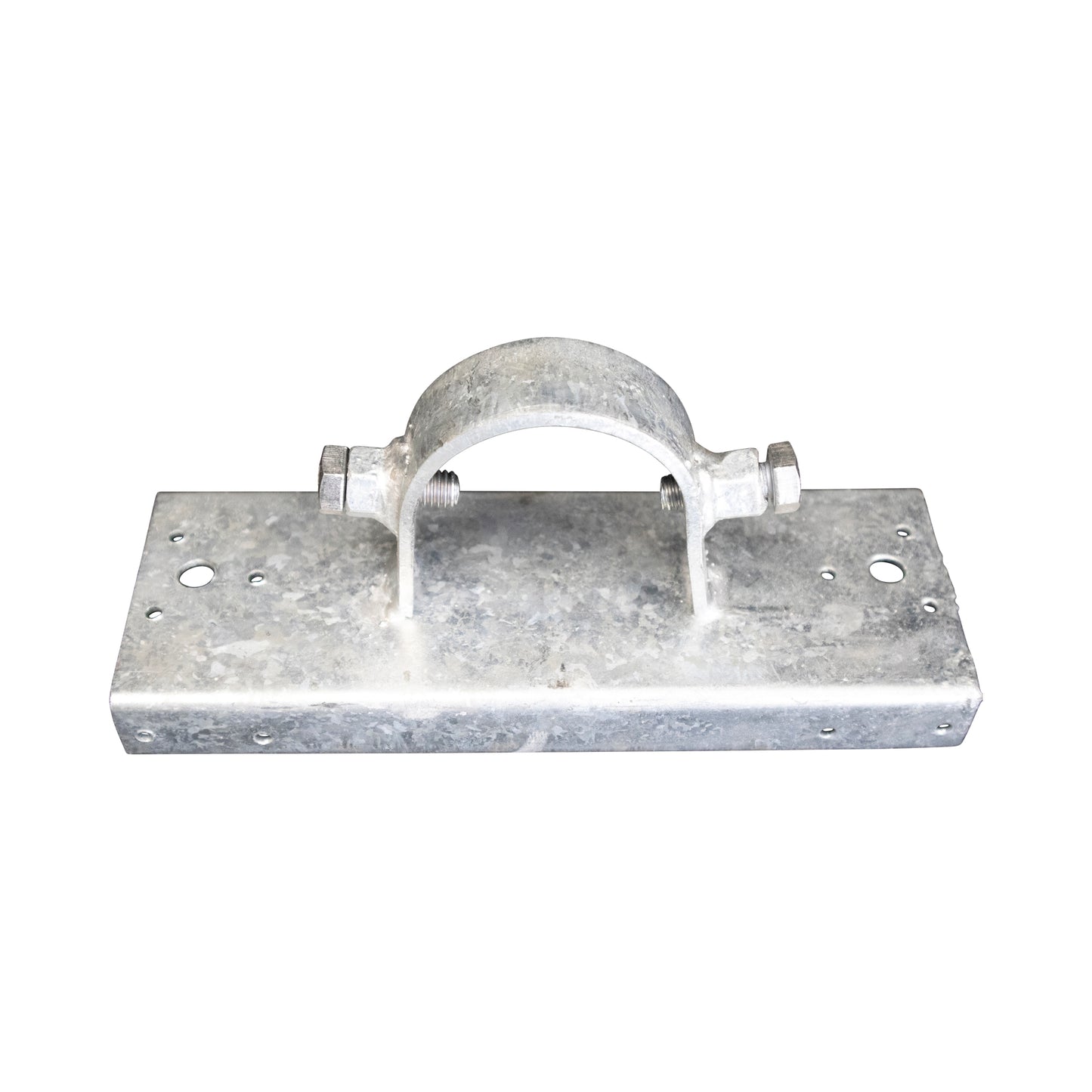 Wood to Steel Adapter (2 Set Screws) Galvanized 2 3/8" x 8"