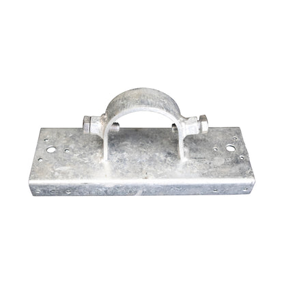 Wood to Steel Adapter (2 Set Screws) Galvanized 2 3/8" x 8"