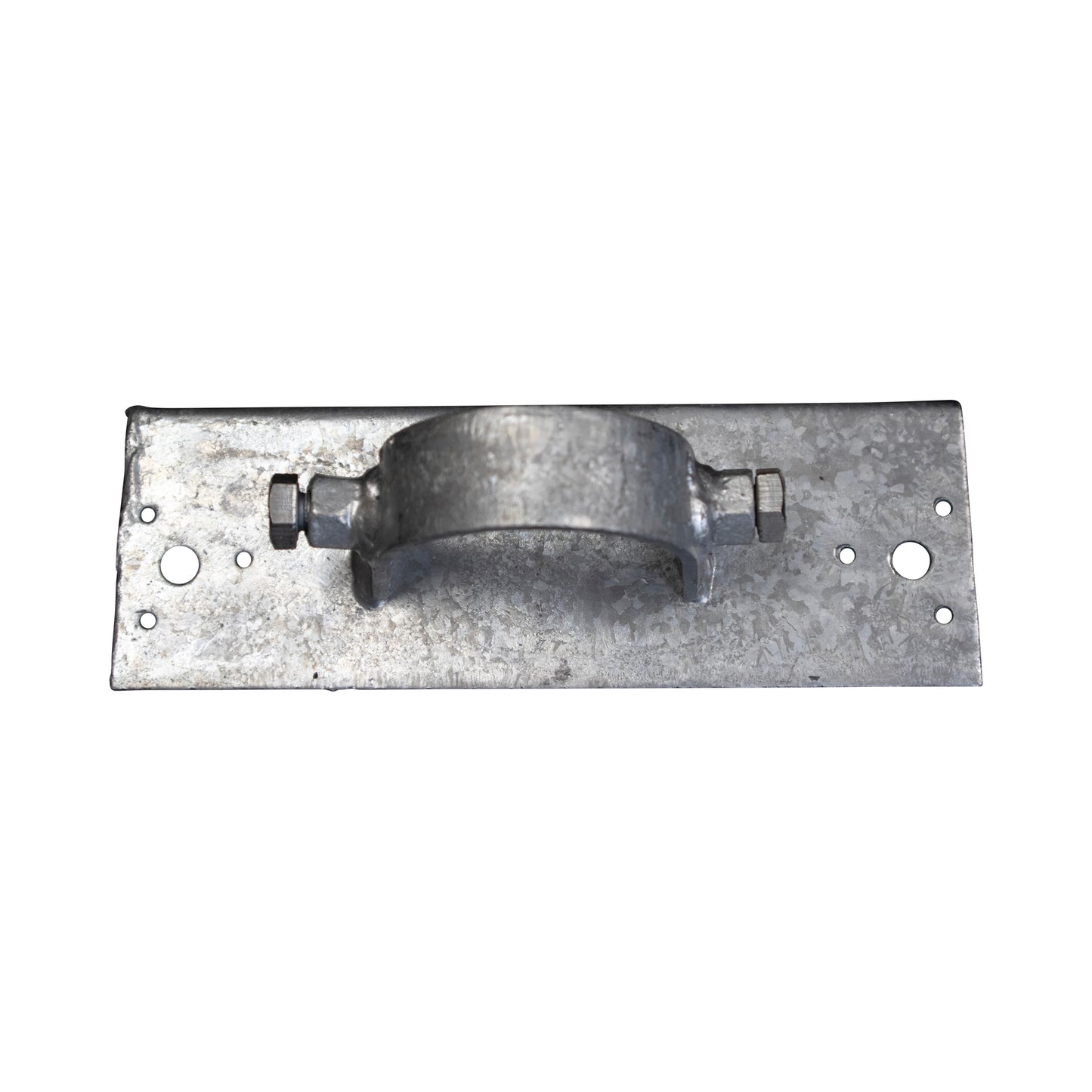 Wood to Steel Adapter (2 Set Screws) Galvanized 2 3/8" x 8"