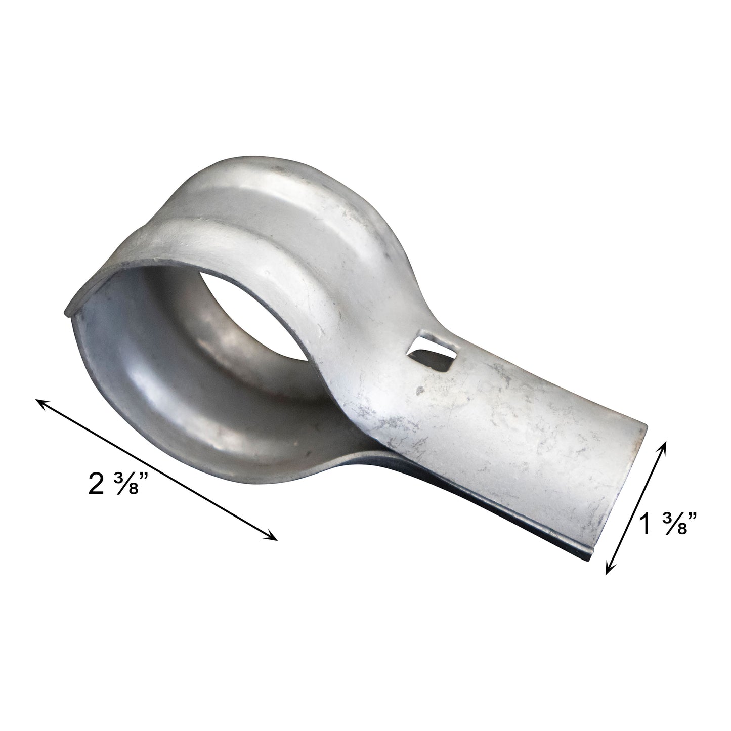 END RAIL CLAMP Galvanized 2 3/8" x 1 3/8"