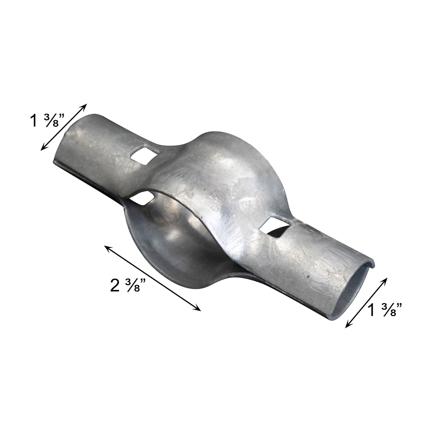 BOULEVARD/LINE RAIL CLAMP Galvanized 2 3/8" x 1 3/8"