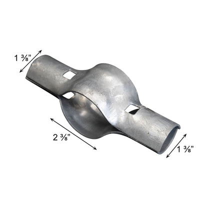 BOULEVARD/LINE RAIL CLAMP Galvanized 2 3/8" x 1 3/8"