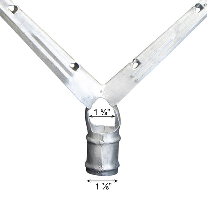 Y Barb Arm Galvanized 1 7/8" X 1 5/8"