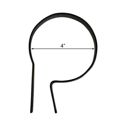 Tension Band (Beveled) Powder Coated Black, 4"