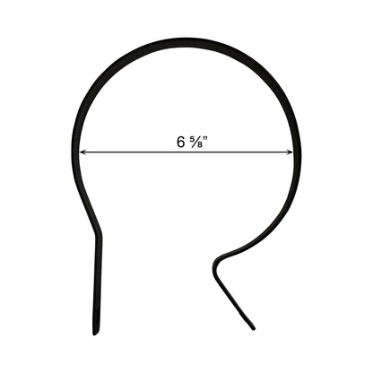 Tension Band (Beveled) Powder Coated Black, 6 5/8"