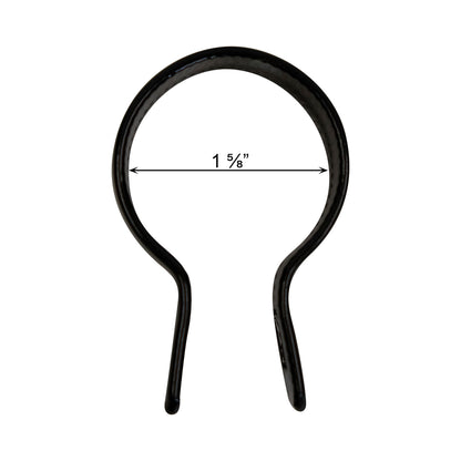 Brace Band (Beveled) Powder Coated Black, 1 5/8"