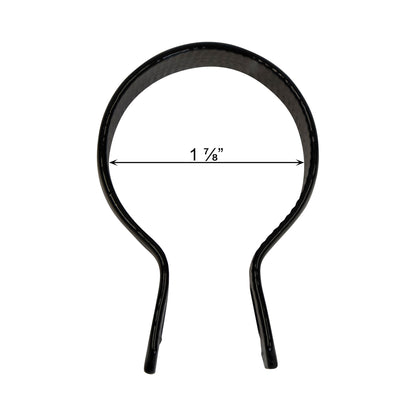 Brace Band (Beveled) Powder Coated Black, 1 7/8"