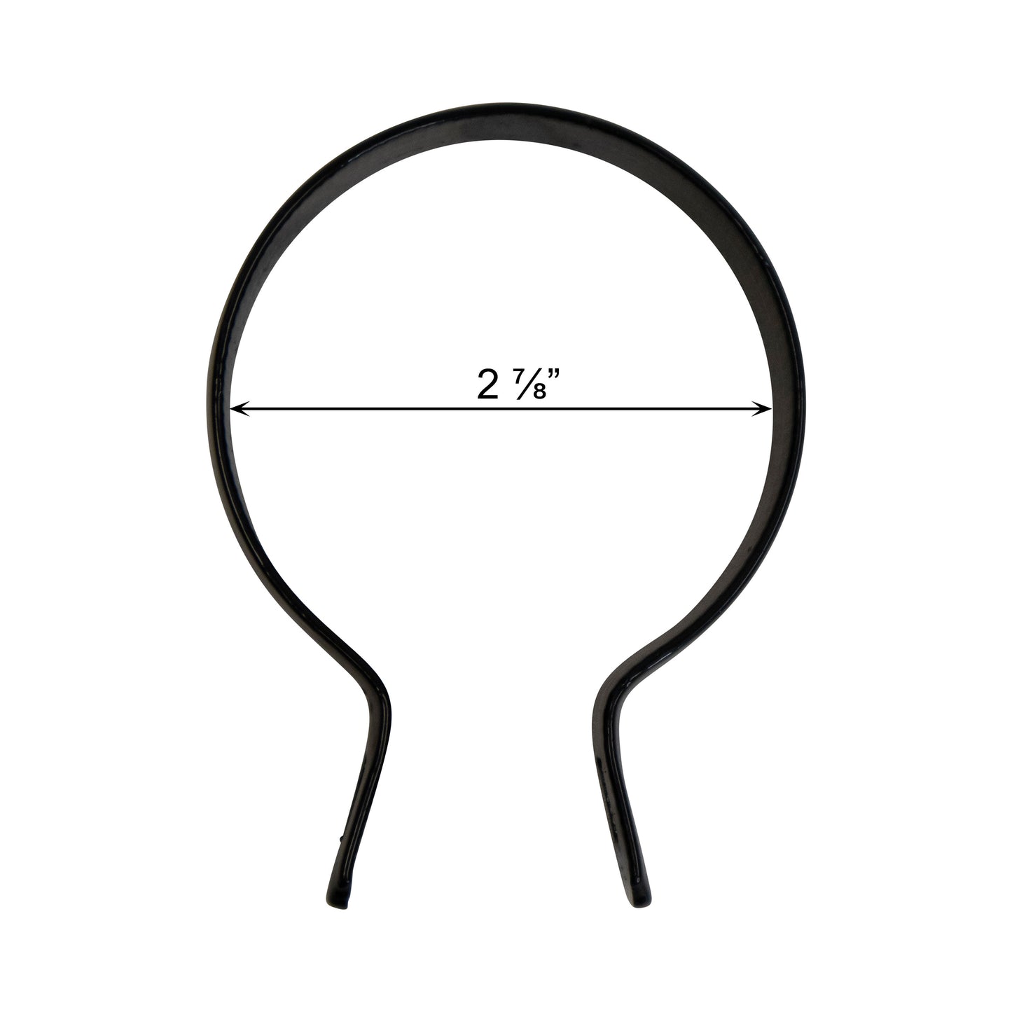 Brace Band (Beveled) Powder Coated Black, 2 7/8"