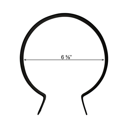 Brace Band (Beveled) Powder Coated Black, 6 5/8"